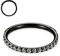 16G CZ Schwarze Nasenringe 8mm Septum Clicker 316L Chirurgische Stahlnasenringe Knorpelohrringe Creolen Daith für Männer Frauen Piercing Schmuck