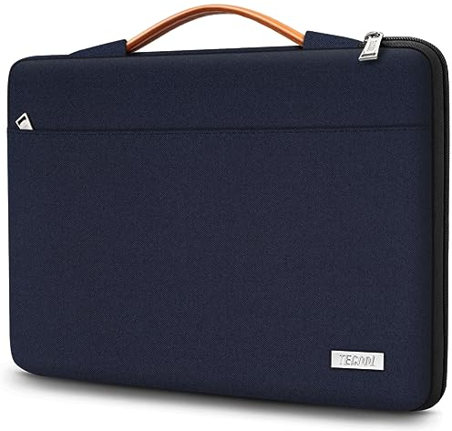 TECOOL 15.6 Inch Laptop Sleeve Case, Protective Notebook Bag Water-resistant Laptop Case 15.6 Inch for 15 15.6 Lenovo Thinkpad IdeaPad HP Dell ASUS Acer Samsung Notebook Chromebook,Dark Blue