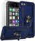 ULAK iPod Touch 7 Hülle, iPod Touch 5/6 [Militärqualität] Dual Layer Schutzhülle mit Standfunktion und 2 Displayschutz, TPU Stoßfest Case Cover für Apple iPod Touch 5./6./7. Generation - Blau