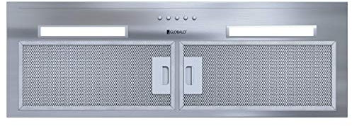 Globalo Hadario 80.2 campana de cocina de acero | Campana extractora con filtro | Módulo ventilador campana extractora instalación bajo mueble
