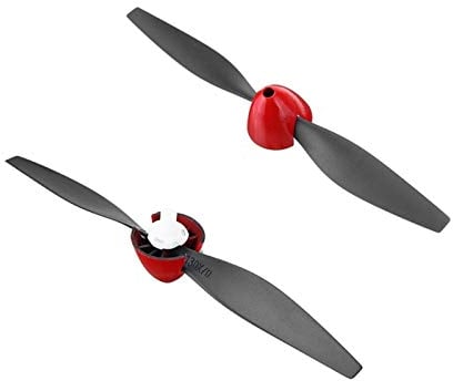 BGGZZG 2 stück Propeller/fit für jeweils Mini Mustang p-51d rc Flugzeug ersatzteil 130x70mm propellersatz mit 2 stücke propellerschutzmontage