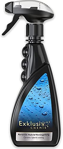 Exklusiv Chemie® Sigillatura ibrida ceramica | Lucido per auto | Rivestimento in ceramica per auto | Vernice sigillante rapido | Lucentezza e protezione con effetto perline | 500 ml