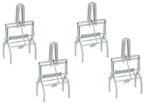 Trappola per Talpe e Arvicole – Resistente, In Metallo Zincato, A Molla e a Forbice, Riutilizzabile, Senza Veleno (4)