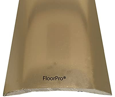 Self Adhesive Floor Cover Trim Door Bar Threshold - Covers Laminate Floors/Wood/LVT - Stick Down Transition Threshold Strip - Metal Plate Joins Flooring/Fills The Gap - Bronze Colour