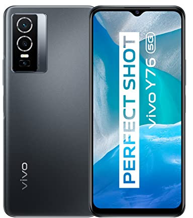 VIVO Y76 Smartphone sin Contrato, Teléfono móvil con Tarjeta SIM Dual 5G y batería de 4100 mAh, 8 GB + 256 GB, Android 11, Cámara Principal de 50 MP, Carga rápida de 44 W
