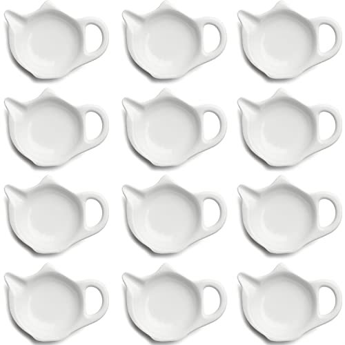 Tea Bag Holder - Teapot Shaped Coasters Set of 12