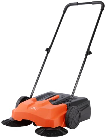 Yard Force HW FS68 - Barredora de mano (68 cm, incluye cepillos laterales dobles)
