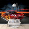 EUKKIC Panoramique mural 3d,Papier peint intissé,peinture murale de voiture de sport rouge,Pour Salon Chambre Chambre d'enfants restaurant Décoration Murale Tableaux Muraux 200x140cm