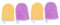 Beavorty 4 Stück Handschuhe Zum Abschminken Kosmetik-entferner-handschuh Weicher Gesichtshandschuh Peeling-gesichtshandschuhe Mikrofasertücher Reinigung Superfeine Faser Waschlappen