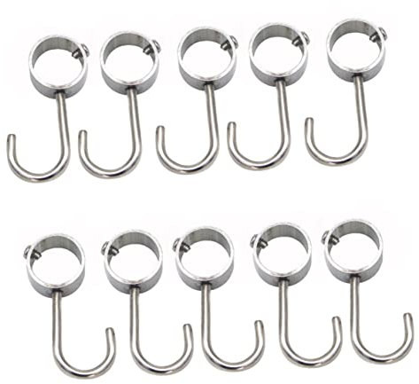 Zerodeko 10st Haken Aus Edelstahl Kleiderbügel Moderne Rohrhaken Einfache Hängestangenhaken Rohr Rohr Haken Utility Haken Küchenhaken Rohr Stange Haken Haushalt Küchentopf Rostfreier Stahl