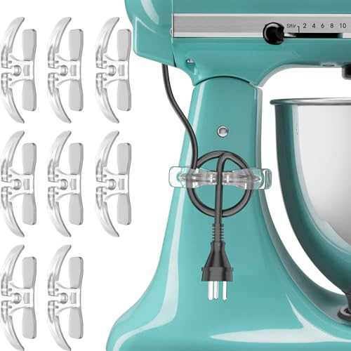 Cord Organizer for Appliances | Upgraded Kitchen Appliance Cord Organizer Stick On Appliance Wire Organizer Wire Wrapper for Kitchen Appliances Mixers, Coffee Maker, Pressure Cooker, Air Fryer,8 Pcs