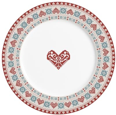 Isabelle Rose Teller Frühstücksteller Kuchenteller Porzellan D 23 cm Hygge