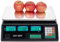 88LB 40KG Deli Electronic Commercial Price Computing Scale w/LCD Display, Stainless Steel Platform & Charging Cable for Store, Kitchen, Restaurant Market, Farmer, Food, Meat, Fruit (Plastic - Black)