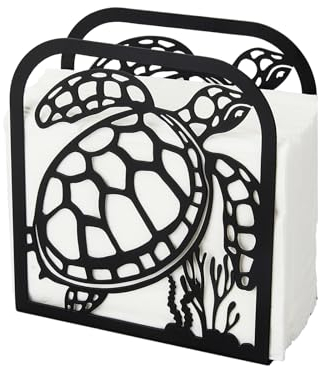 SUPERDANT Porta Tovaglioli Da Tavolo Tartaruga di Mare Portatovaglioli di Ferro Dispenser per Tovaglioli Freestanding Supporto per Fazzoletti Da Tavolo Porta Tovaglioli di Stoffa Rustici