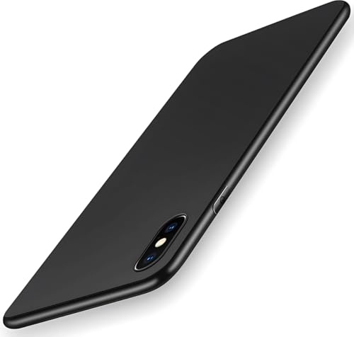 Ruayia Coque pour iPhone XS Max, Souple Silicone Ultra Mince Étui Protection Bumper Housse Antichoc et Anti-Rayures TPU Coque iPhone XS Max-6.5-Noir