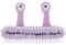 Sibba Gesichtswasch Stirnband Schnecken Spa Haarbänder Make up Stirnbänder Niedliches Cartoon Korallen Fleece Elastisches Kreatives Haar Accessoire zum Waschen des Gesichts Dusche Sport (Lila)