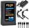 Pickle Power V Mount Akku, 99Wh/6700mAh V Lock Akku mit PD 60W Schnellladegerät D-Tap/USB-A/USB-C/BP Ausgang für Sony Video Camera Camcorder BMPCC 4k/6k Monitor LED Light ﻿ ﻿