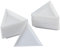 YYlingx 40Pcs White Bead Sorting Trays Triangle Shape Jewelry Storage Plate Painting for Craft and DIY Needs