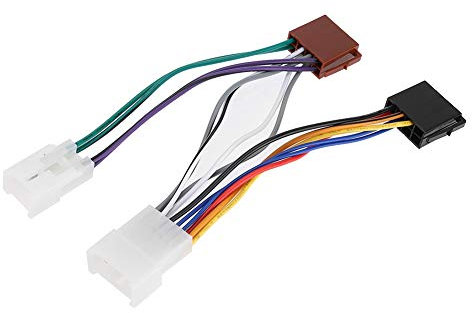 Car Stereo Radio Adapter, Car Radio Wiring Harness Compatible with Celica Hilux MR2 Yaris Avensis with Plug, Default Installation, Corrosion