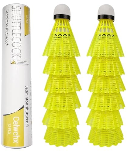 Celwchx Badminton Bälle Nylon Shuttlecocks High Speed Badminton Bälle Pack of 12