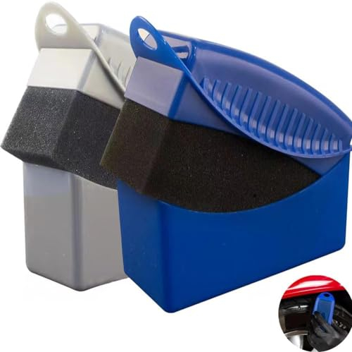 2 Stück Tire Dressing Applicator Pad, Reifenglanz Wachs Applikator Pad, Reifen Glanz, Schwamm Auto, Reifenpflege, Reifenreinigungswerkzeuge, Auftragschwamm Reifengel, für Reifenglanz Gel Reifensalbe