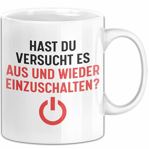 It-Techniker Tasse Geschenk Aus Einschalten Ttler Nerd Lustig (Weiß)