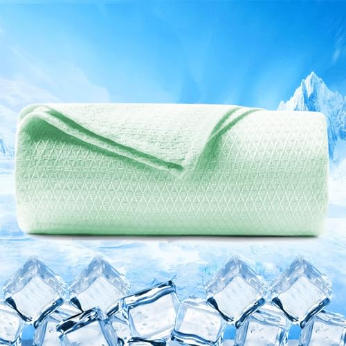 ZJZG Kühldecke Leichte Sommerdecke, Kühldecke Bambus Decke, Chill Kühlbambusfasern, Doppelseitige Selbstkühlende Decke, Kühlende Decke Cooling Blanket zum Schlafen für Menschen
