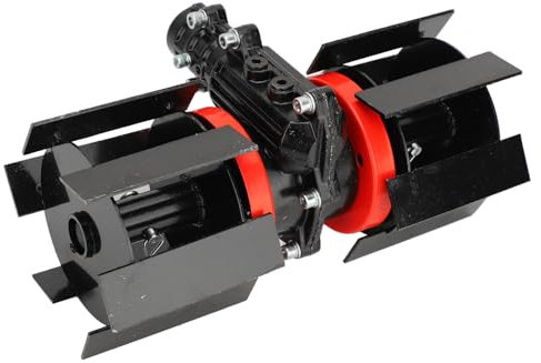 Pyhodi Tête de Herbe électrique à 9 Dents, Bordure, Roue de Labour Profond, Motoculteur de Jardin Universel, Accessoire de Sol Meuble, Débroussailleuse pour Cour, Pelouse et