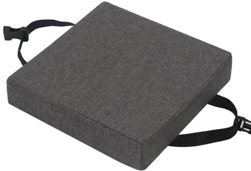 ILiemao Sitzkissen Quadratisch Stuhlkissen Waschabar Waschbares Abnehmbares Sitzkissen für Indoor Outdoor Büro Stuhl(H10,25x25x5cm)
