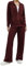 Terecey Tuta Sportiva Donna Completa 2 Pezzi Invernale Elegante Felpata Casual Abbigliamento per Ginnastica Jogging Correre Fitness Bordeaux XL