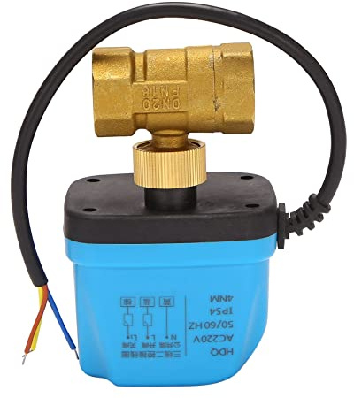 Giilayky 2-Wege-Zonenventil -Wegeventil Motor Sphärisches Boschventil elektrisch elektrisch Kugelhahn Umkehrosette 220 V DN20 (G3/4 ) Umkehrventil