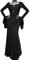 YINGWIN Gothic Maxi Dresses for Women Long Flare Sleeve V-Neck Vintage Evening Dress Dark Style Slim Long Dresses
