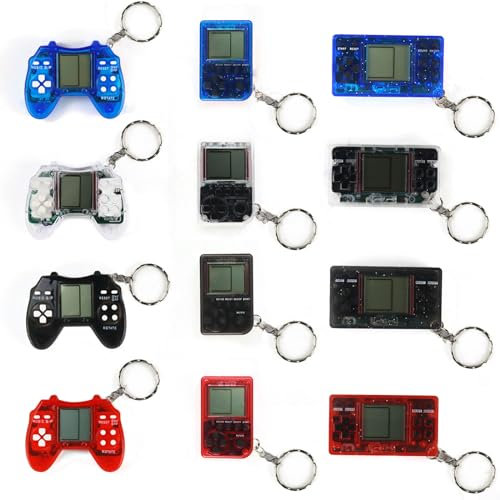 Noaya 12Pcs Video Game Party Favors - Mini Games Console Video Games Keychain, Multi Colors Birthday Gaming Party Gifts/Mini Games for Party Bags/Kids Classroom Prizes/Goodies Bags Stuffer