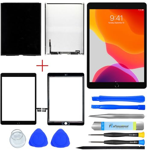 NB+ iPad 7/8 LCD Touch Screen Replacement Compatible with iPad 2019 2020 10.2 inches A2197 A2198 A2200 A2270 A2428 A2429 A2430 Generation Display Digitizer with Tools(Black)