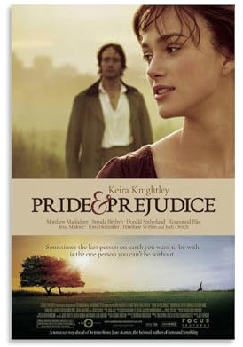 nuomesc Pride And Prejudice Art Collection Poster Wandkunst Bilddruck Moderne Familienzimmer Dekor 24x36inch(60x90cm)