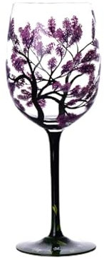 Hand Painted Wine Glasses - Painted Wine Glasses, Wine Glasses Decorative | Durablee Hand Painted Art Wine Glassware, Light Luxury Hand Painted Home Goblet for White Wine Red Wine Cocktails