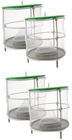 BESPORTBLE 2 Sätze Outdoor Fliegenfalle Trauermücken Falle Schnäpper Fliegenfalle Für Draußen Flytrap Fallen Netz Fliegend Fliegt Ranch Fliegenfänger Bienenfalle Plastik 2 Stück * 2