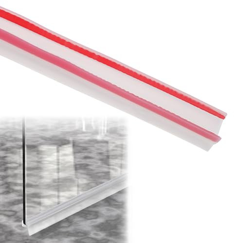 Profilé de plinthe, pour cuisine, 15, 16 et 17 mm, haute élasticité, caoutchouc silicone transparent, plinthe, profilé d'étanchéité, cuisine encastrée (1,3 m)