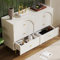 FEZTOY Schubladenkommode Kommode mit 6 Schubladen, Creme-Weiß Sideboard Highboard für Schlafzimmer & alle Wohnräume, H85/B120/T40 cm