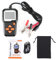 Ldafava KW650 Automatic Battery Tester Digital Analyzer Professional Car Battery Fault Diagnosis Tool for Motorcycle Gasoline Electric Vehicles Plastic Material 11 x 14 x 2.5cm
