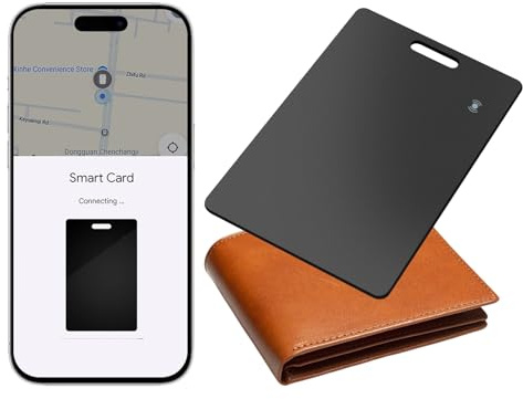 Wallet Tracker para Android, rastreador de cartera, tarjeta delgada, 2 mm, compatible Google Mi dispositivo Buscar aplicación (solo Android), IP68 impermeable, carga inalámbrica, tarjeta de