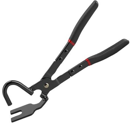 Exhaust Hanger Removal Pliers, Heavy-Duty Exhaust Hanger Removal Tool | Anti-Slip Handle, 25° Offset Rubber Bracket Separation Pliers, Universal Universal Fit for Most Vehicles