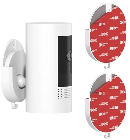 No Drill Ring Camera Adhesive Wall Mount,Blink Camera Mount with Strong Adhesive Tape Holder Stand Fits for Blink Mini/Mini2/Outdoor 4/3,Ring Indoor Cam(1st/2nd Gen),No Screws Bracket Stand