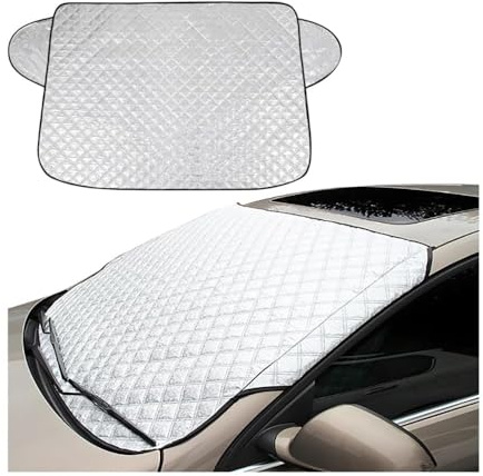 WBZHUSS Cubierta de Parabrisas Coche, para Audi Q2 2016-2024 Protección del Parabrisas en Invierno Funda Plegable Parabrisa