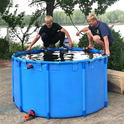 Piscina fuori terra con telaio Piscina Fuori Terra Rotonda Profondità 1.2m 1m 0.8m 0.6m, Set Piscina Rotonda Con Struttura Esterna E Valvola Di Scarico(923L/244GAL - 1.4X0.6M (D X H))