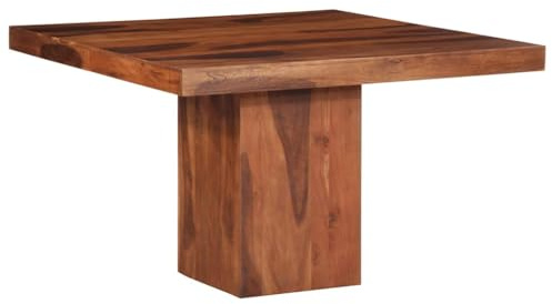 Zentexion Esstisch 120x120x77 cm aus massiver Akazie mit langlebiger Lackierung, rechteckig, platzsparend, stabil, geeignet für Küche, Esszimmer und Garten, ausziehbar, pflegeleicht und stilvoll