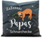 Wandtattoo-Loft Kissen Bedruckt Papas Schnarchecke Faultiers Baumwolle 40 x 40 cm / 16 Stoff dunkelgrau