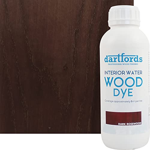Tinte para madera a base de agua para interiores de palisandro, botella de 1 lit