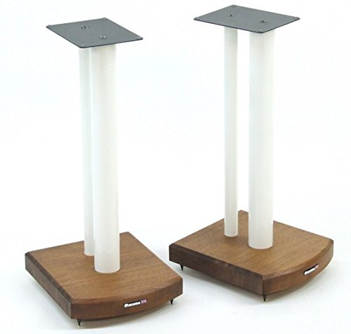 Atacama Moseco 5 Speaker Stands Dark Bamboo-White Pole