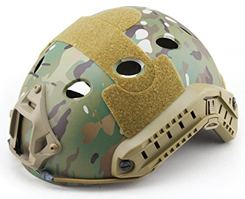 OAREA Advanced Version Tactical Fast PJ-Helm mit Maske ABS Molle Military Airsoft Paintball